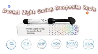 Dental Light Curing Composite Resin - Product Packaging and Overview