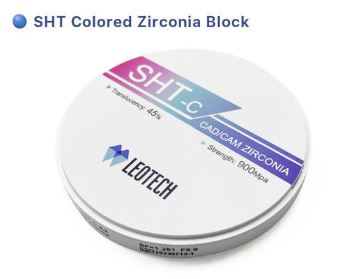 acheter CE SHT Bloc dentaire de zirconium coloré Laboratoire dentaire de zirconium Cad Cam vierge fabrication en ligne