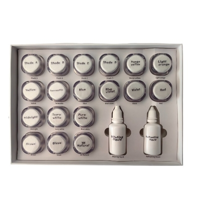 comprar 18 Kit de pasta de esmalte de manchas de cor para dentes Perfeita cobertura Seleção de sombra personalizada Fabricação em linha