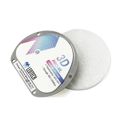 شراء 4D 3D زيركونيا متعدد الطبقات 92 X 75MM زيركونيا الأسنان بلوك مستطيل الشكل التصنيع عبر الإنترنت