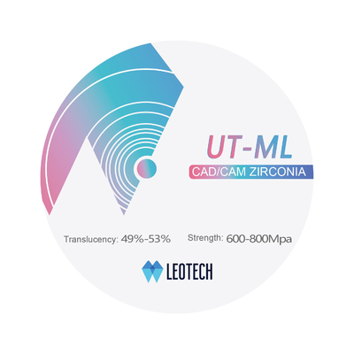 شراء UT-ML Medical Zirconia Disc / Zero Cytotoxicity ------- ≤3-Unit Prothesis / 1500°C Sintering يوصى به التصنيع عبر الإنترنت