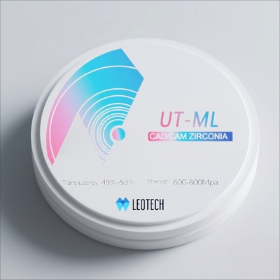 kopen Yttriumoxide-gestabiliseerd Zirkoniumoxide 8-10% 600-800MPa Buigsterkte ISO 6872 Gecertificeerd Tandheelkundige CAD/CAM online vervaardiging