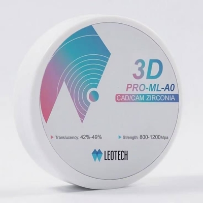 Купить Диск циркония, печатаемый 3D 42-49% Прозрачность Al2O3 < 0,15% Чистота 0 Цитотоксичность Производство в сети