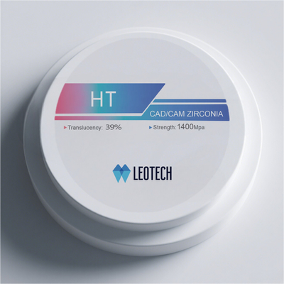 Buy Full Contour Bridge Zirconia Block (3-Unit+) 39% Translucency White Shade 98mm Dental Disc online manufacture
