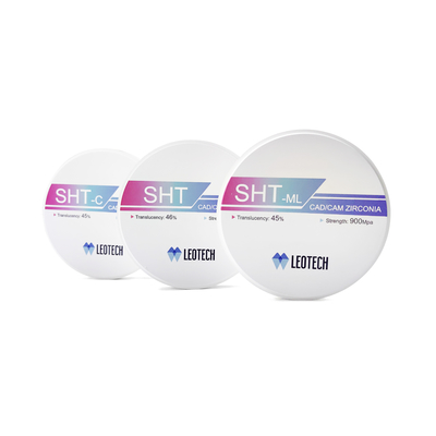 comprar Resistência à fractura do bloco de restauração de zircônio completo 5.3-6.3MPa·m1/2 800-1050MPa Resistência flexural Fabricação em linha