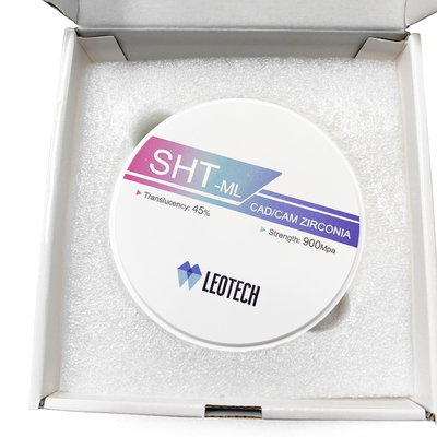 kopen SHT-C Zirconia blok, hoge doorschijnendheid 45%, 900MPa sterkte voor esthetische tandkronen online vervaardiging