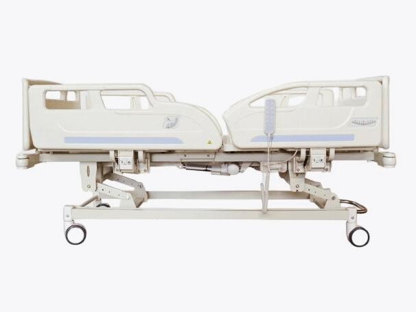 DH-II-B Five-Function Electric Bed with Full-Coverage Guardrails 125mm Silent Casters