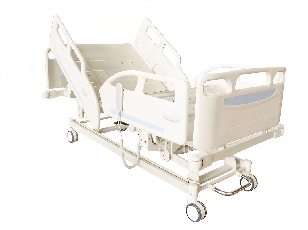 DH-1-B Three-Function Electric Bed with Angle-Display Guardrails 125mm Silent Wheels