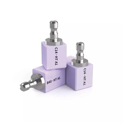 Matériau dentaire manuel de verre dissilicate au lithium Cerec CAD CAM C14 Bloc Pour Cerec