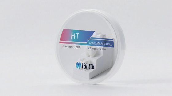 HT High Strength 1400MPa Zirconia Block for Crown/Bridge 98x10-25mm CAD/CAM Dental Disc