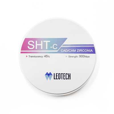 Single-Shade Dental Zirconia Disc <0.1 Radioactivity & <5% Monoclinic Phase CAD/CAM Ready