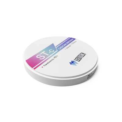 ST-C Monolithic Zirconia Block , 1100MPa Strength , 16 Shade Options for Full-Contour Dental Crowns