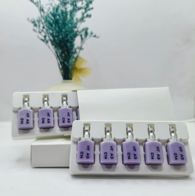 Dental Glass Ceramics Material , Lithium Disilicate , 400MPa Strength for Chairside Restorations
