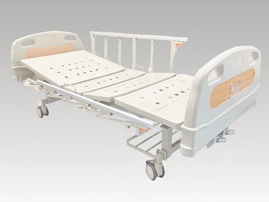 Manual Double-Crank Nursing Bed with Four-Wheel Brake & High Load Capacity - 2