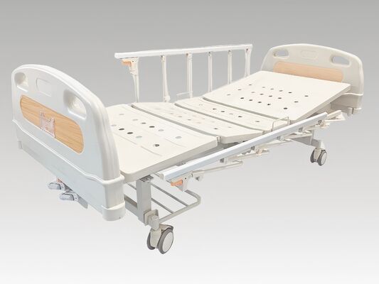 Manual Double-Crank Nursing Bed with Four-Wheel Brake & High Load Capacity - 5