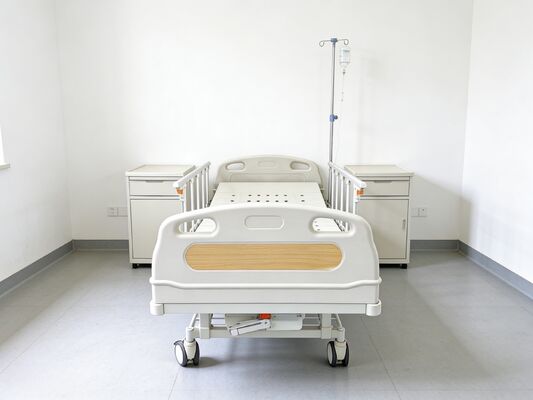 Single-Crank Manual Nursing Bed with 75° Backrest 250kg Capacity - B3-1 - 4