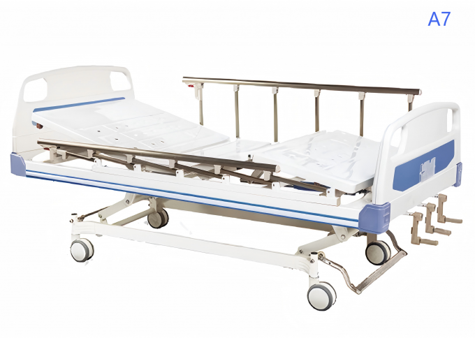 Triple-Wall Guardrail Manual Three-Crank Nursing Bed Model A7 - 3